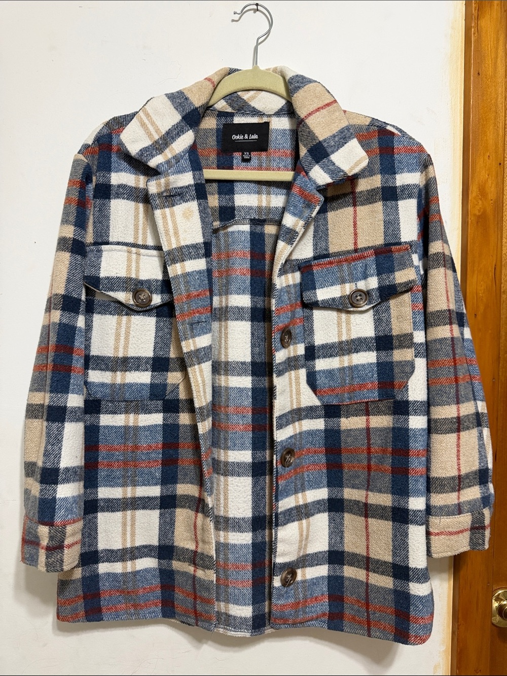 Ookie & Lala Oversized Plaid Shacket
